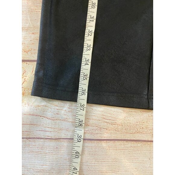 Maison D'Ameli Women's Straight Leg Faux Leather Joggers - Small - Picture 3 of 11